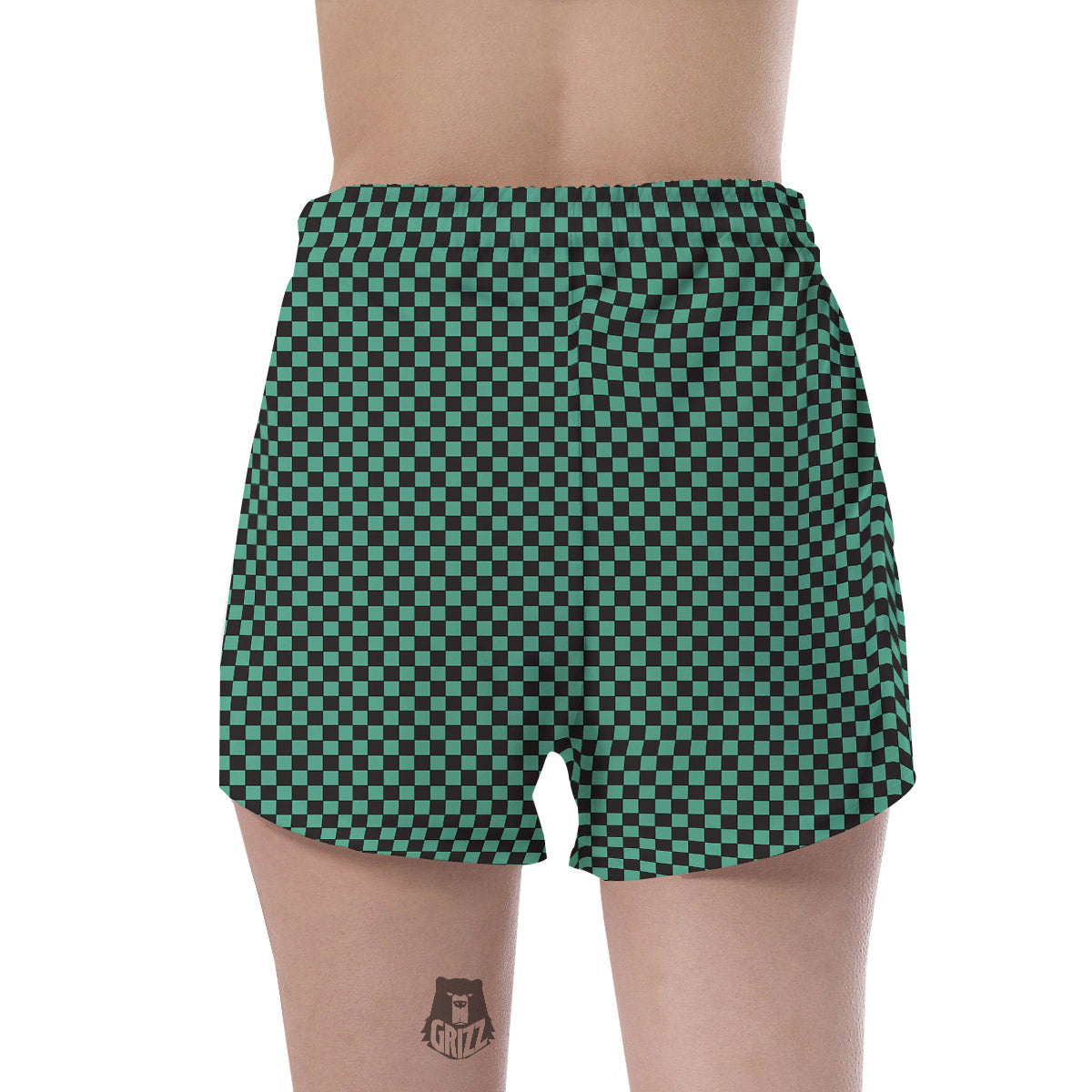 Tanjiro Print Pattern Women's Shorts-grizzshop