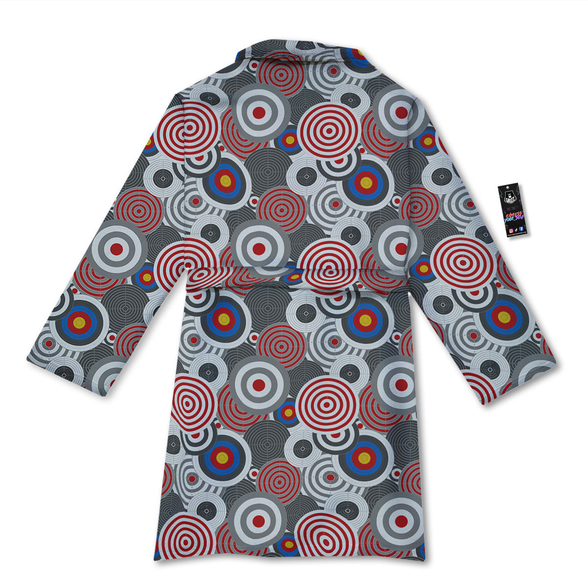 Target Darts Board Game Print Pattern Bathrobe-grizzshop
