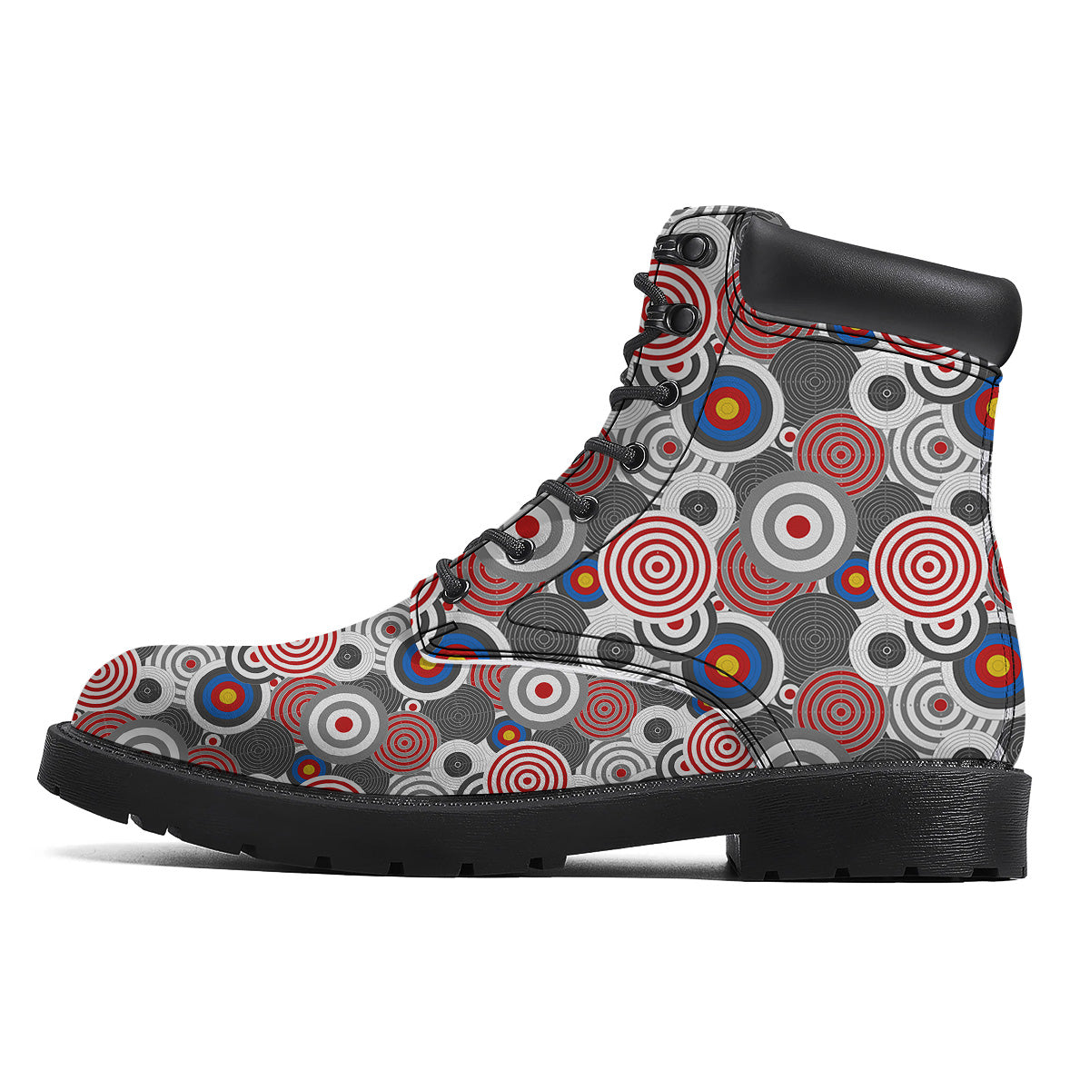 Target Darts Board Game Print Pattern Boots-grizzshop