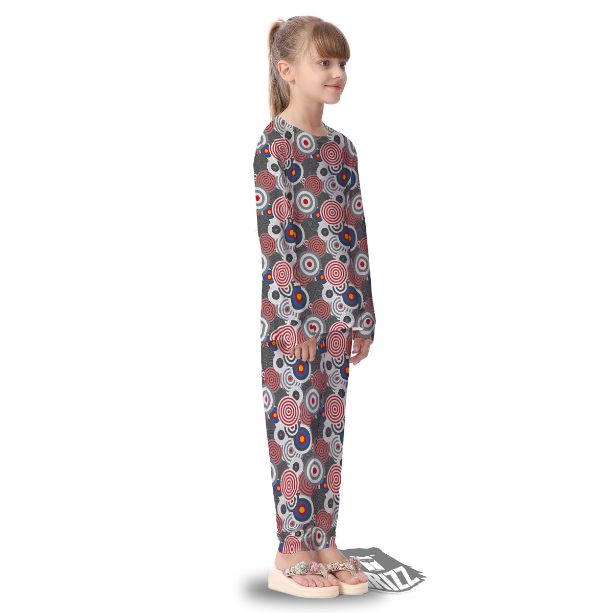 Target Darts Board Game Print Pattern Kid's Pajamas-grizzshop