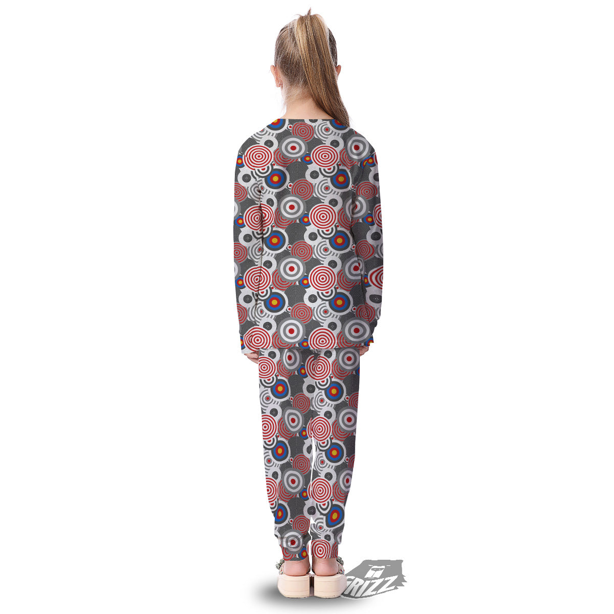 Target Darts Board Game Print Pattern Kid's Pajamas-grizzshop