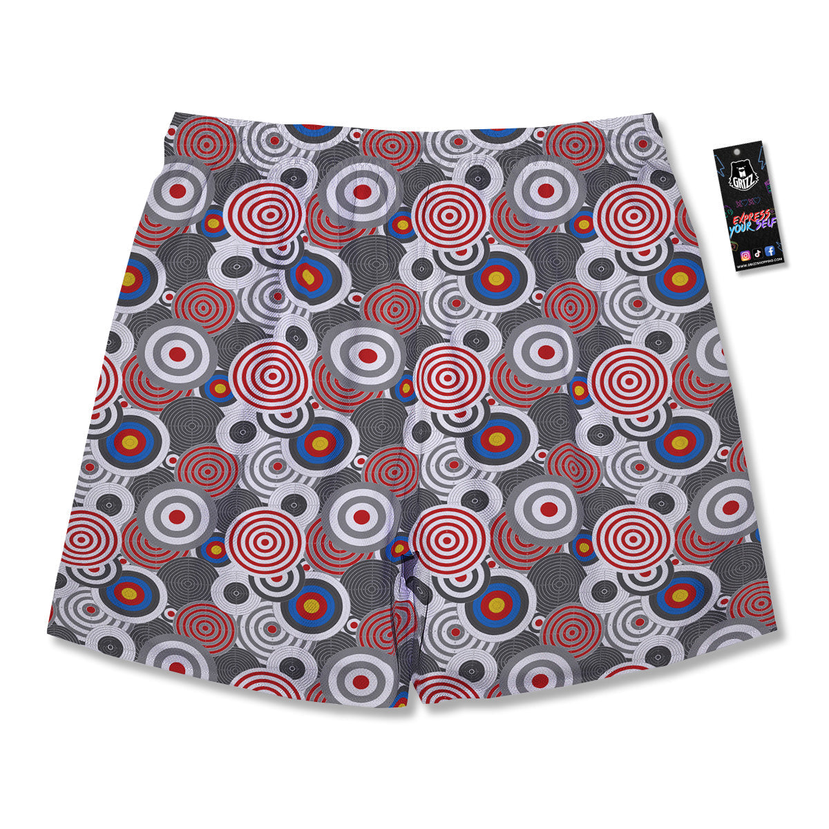 Target Darts Board Game Print Pattern Men's Running Shorts-grizzshop