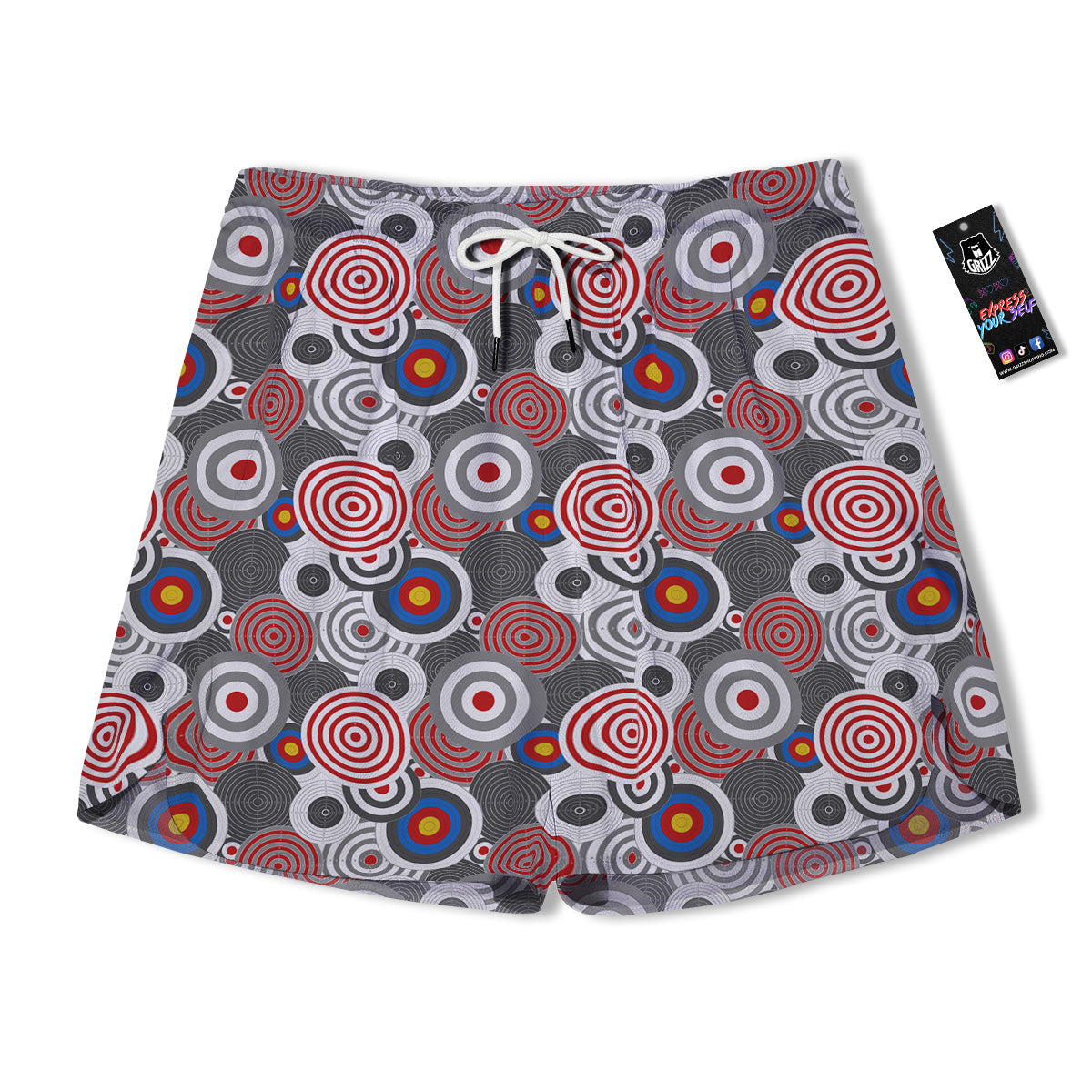 Target Darts Board Game Print Pattern Men's Running Shorts-grizzshop