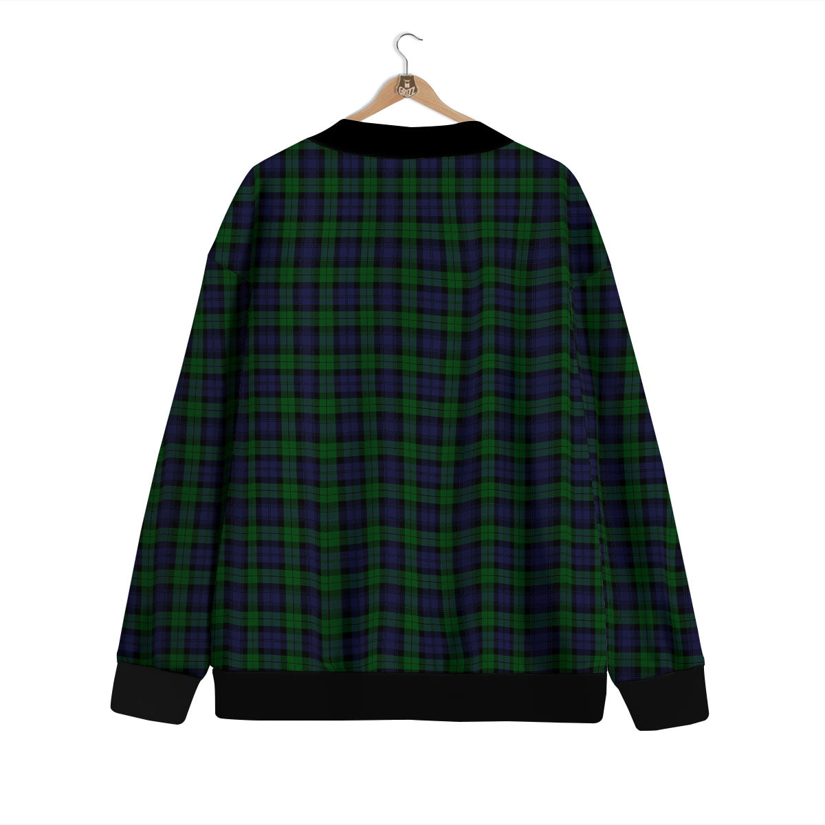 Tartan Black Watch Print Pattern Cardigan-grizzshop