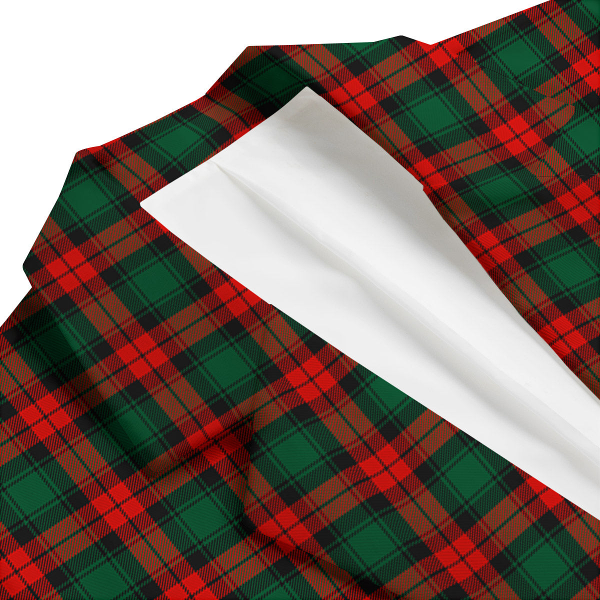 Tartan Christmas Print Pattern Men's Blazer-grizzshop