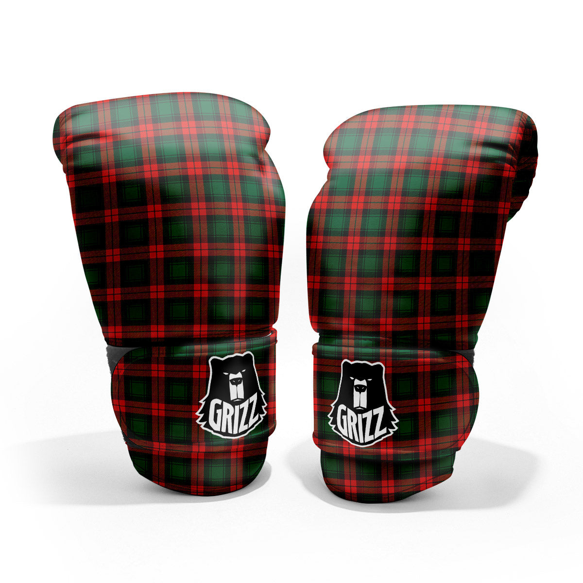 Tartan Christmas Print Pattern Pro Boxing Glove