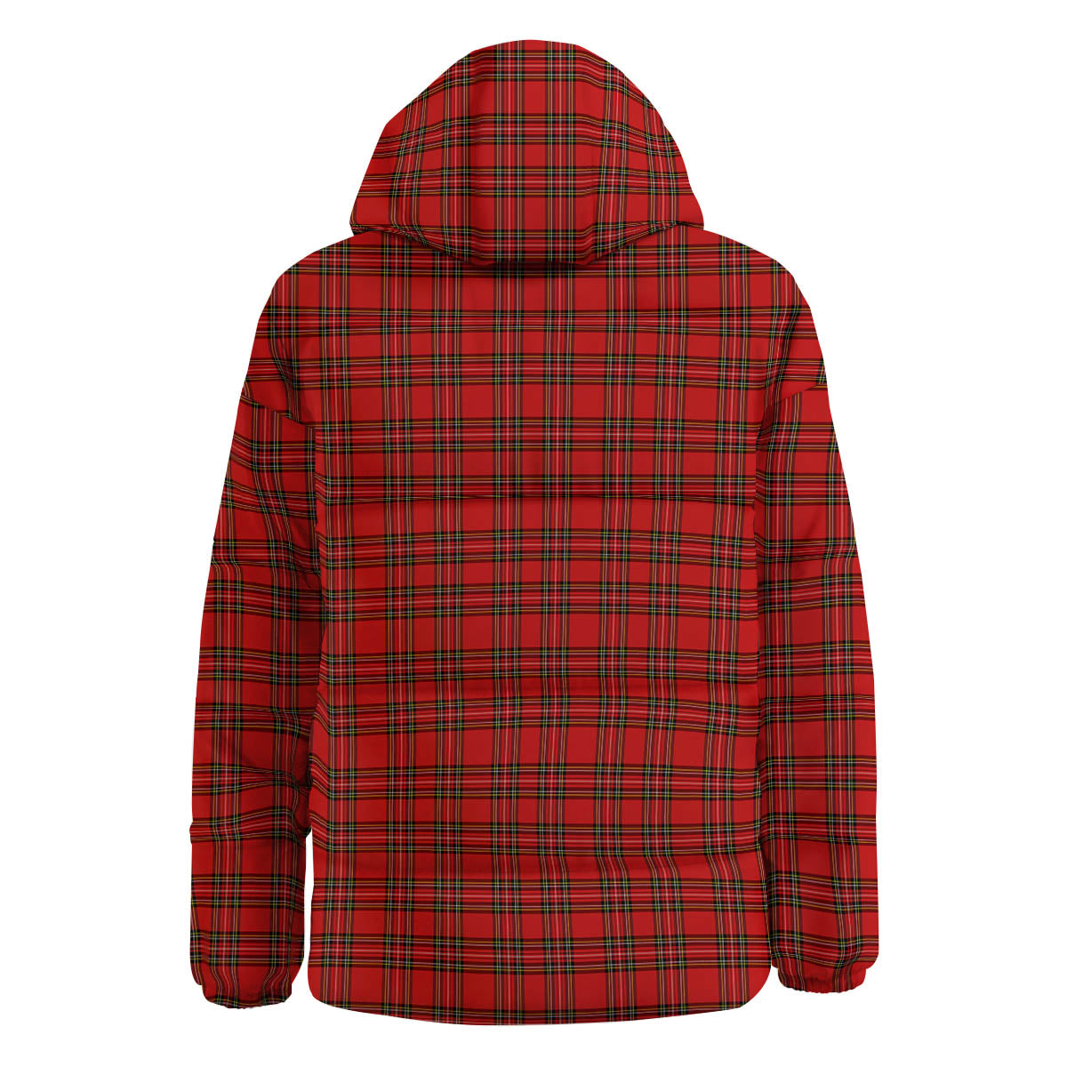 Tartan Christmas Scottish Print Pattern Down Jacket-grizzshop