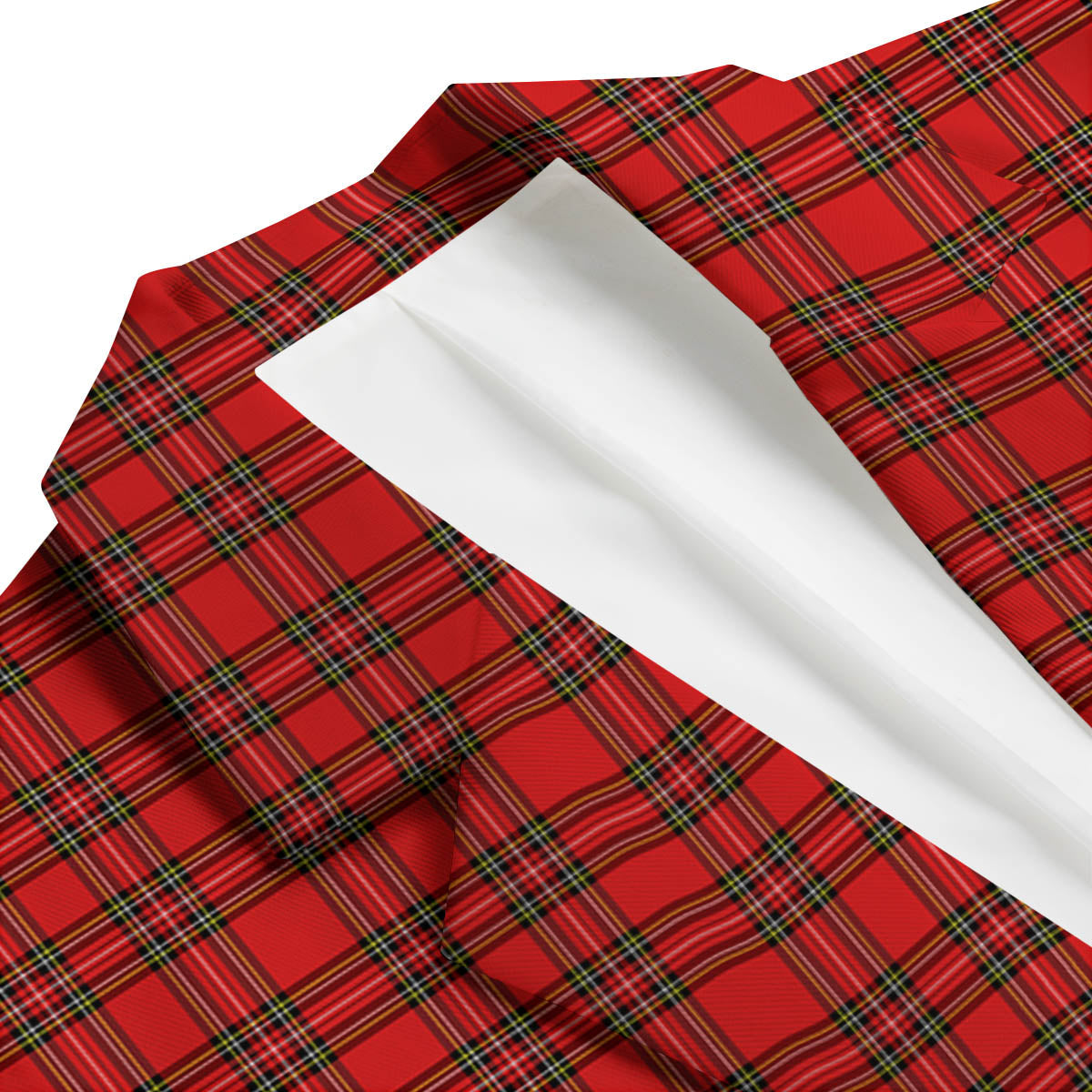 Tartan Christmas Scottish Print Pattern Men's Blazer-grizzshop