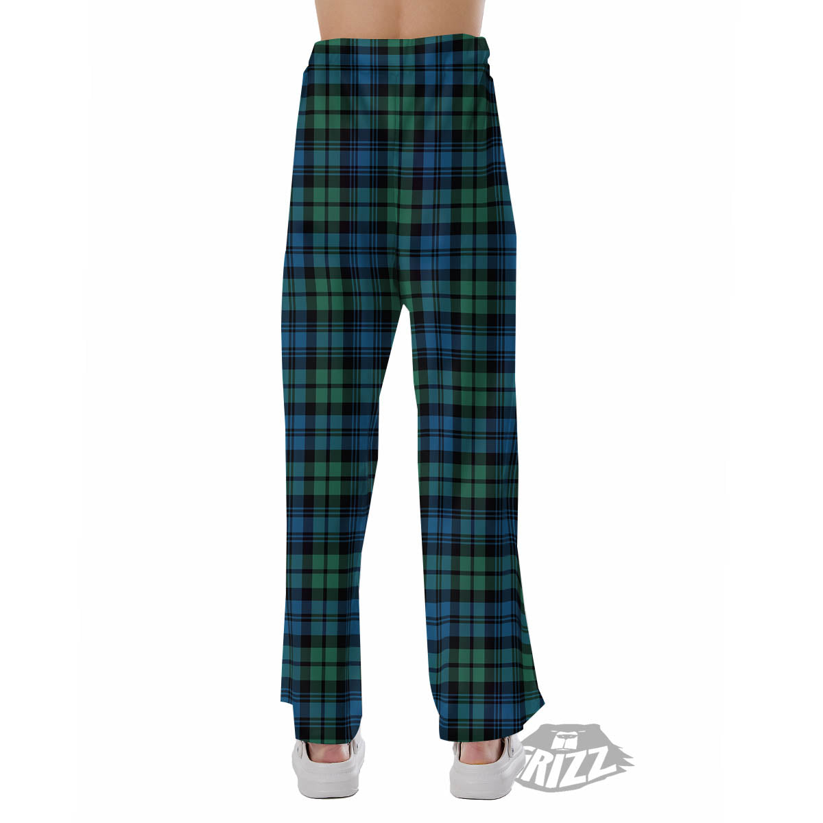 Tartan Clan Campbell Print Pattern Pajama Pants-grizzshop