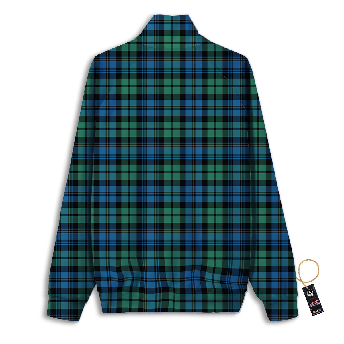 Tartan Clan Campbell Print Pattern Track Jacket-grizzshop