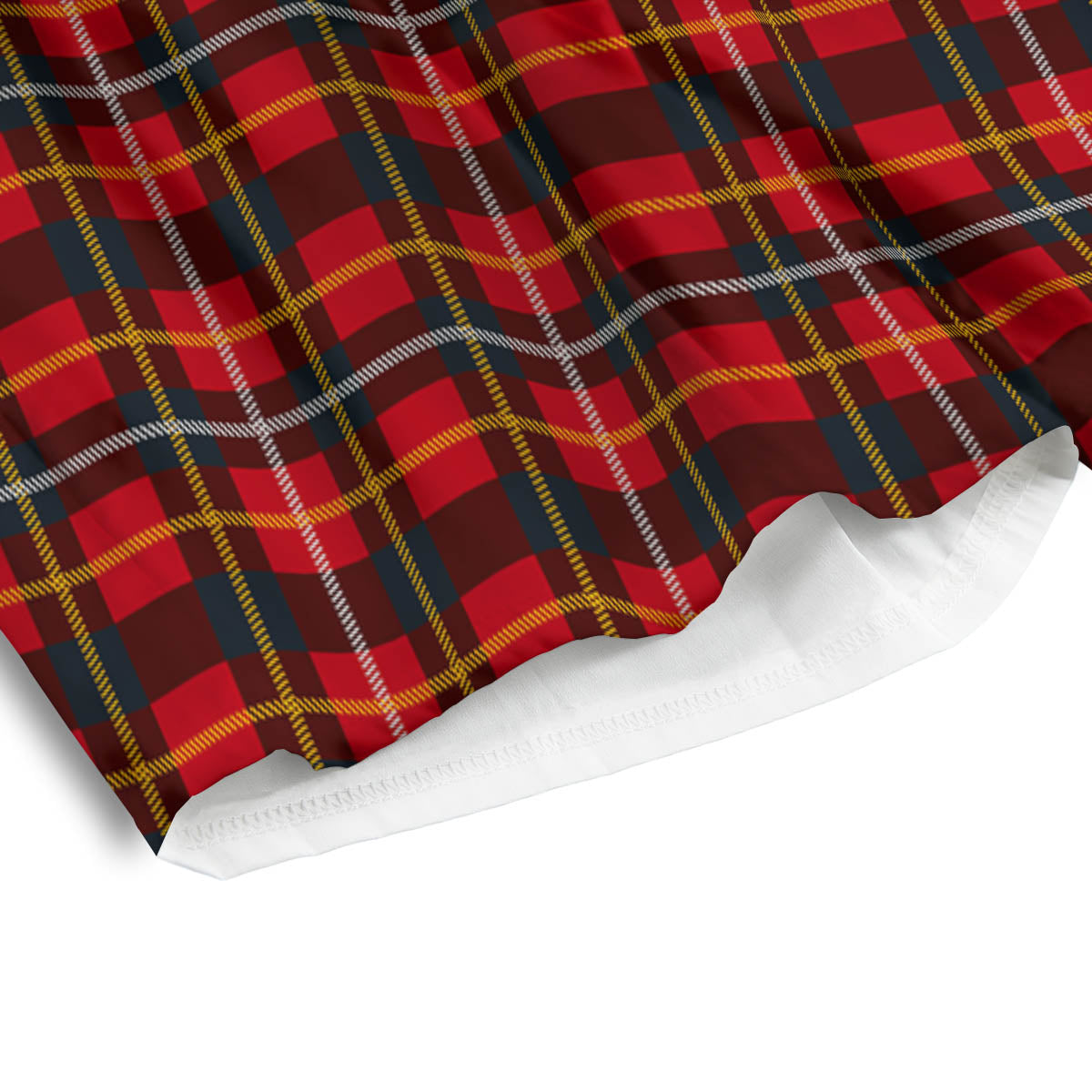 Tartan Clan Macqueen Print Pattern Men's Athletic Shorts