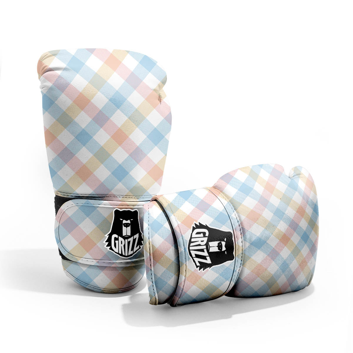 Tartan Colorful Print Pattern Pro Boxing Glove