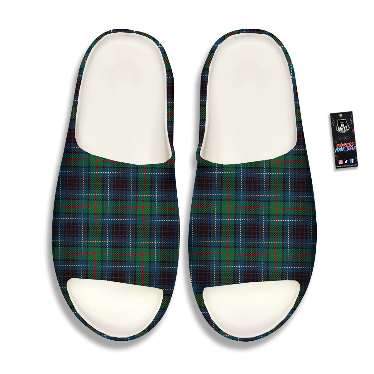 Tartan Irish Print Pattern Sandals-grizzshop
