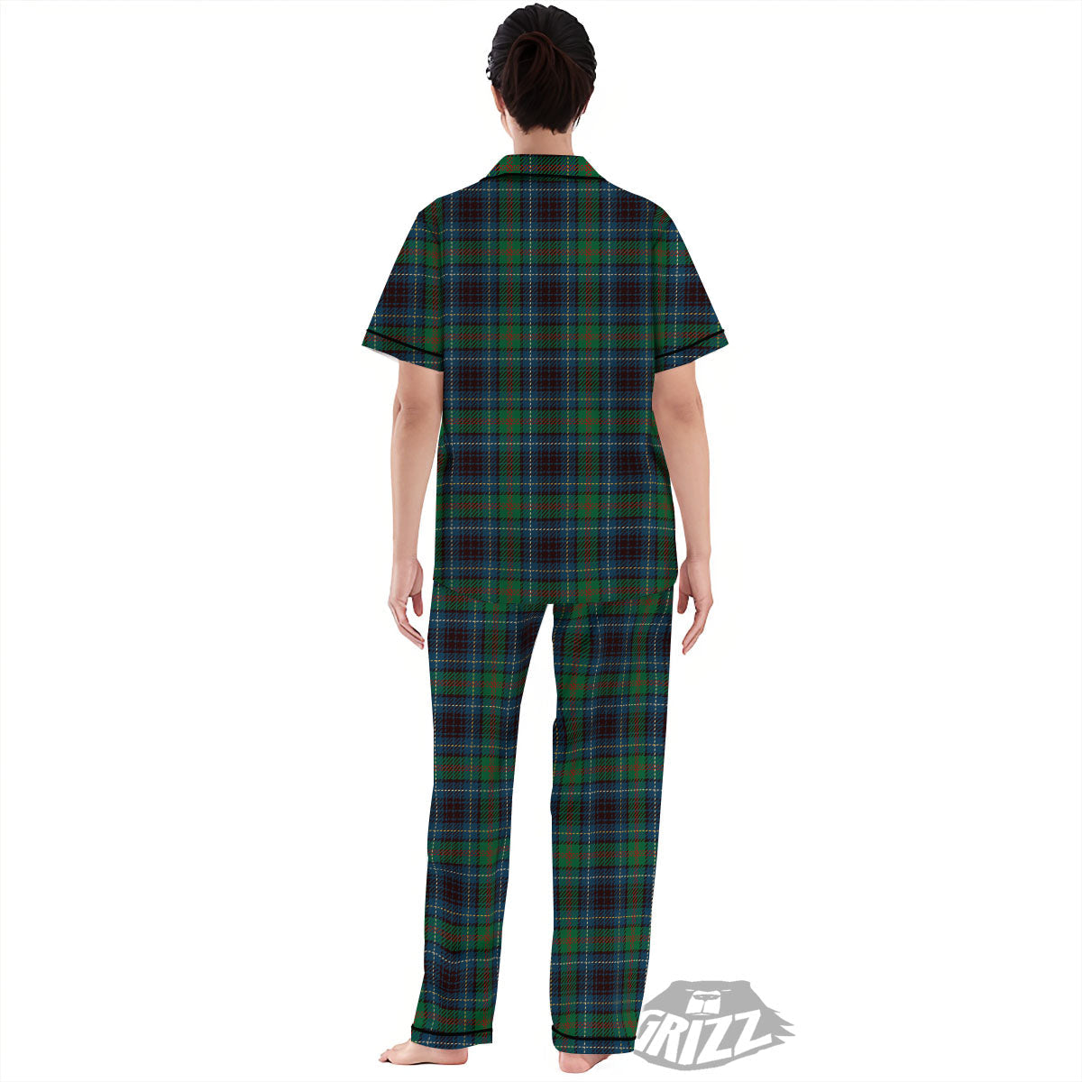 Tartan Irish Print Pattern Women's Pajamas Set-grizzshop
