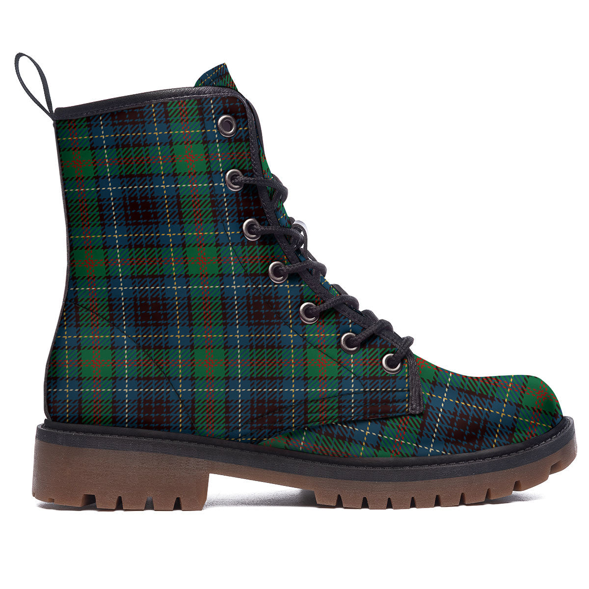 Tartan Irish Print Pattern Work Boots-grizzshop