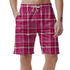 Tartan Pink Plaid Men's Shorts-grizzshop