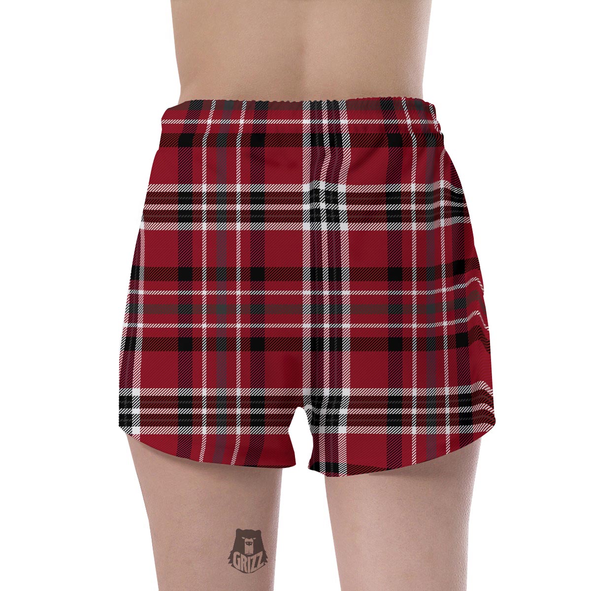 Tartan Plaid Print Women's Shorts-grizzshop