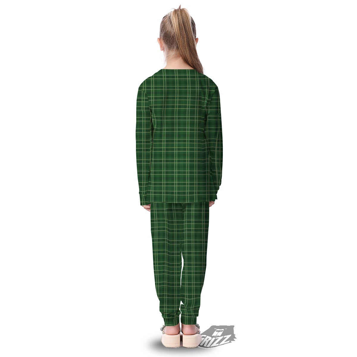 Tartan Saint Patrick's Day Print Pattern Kid's Pajamas-grizzshop