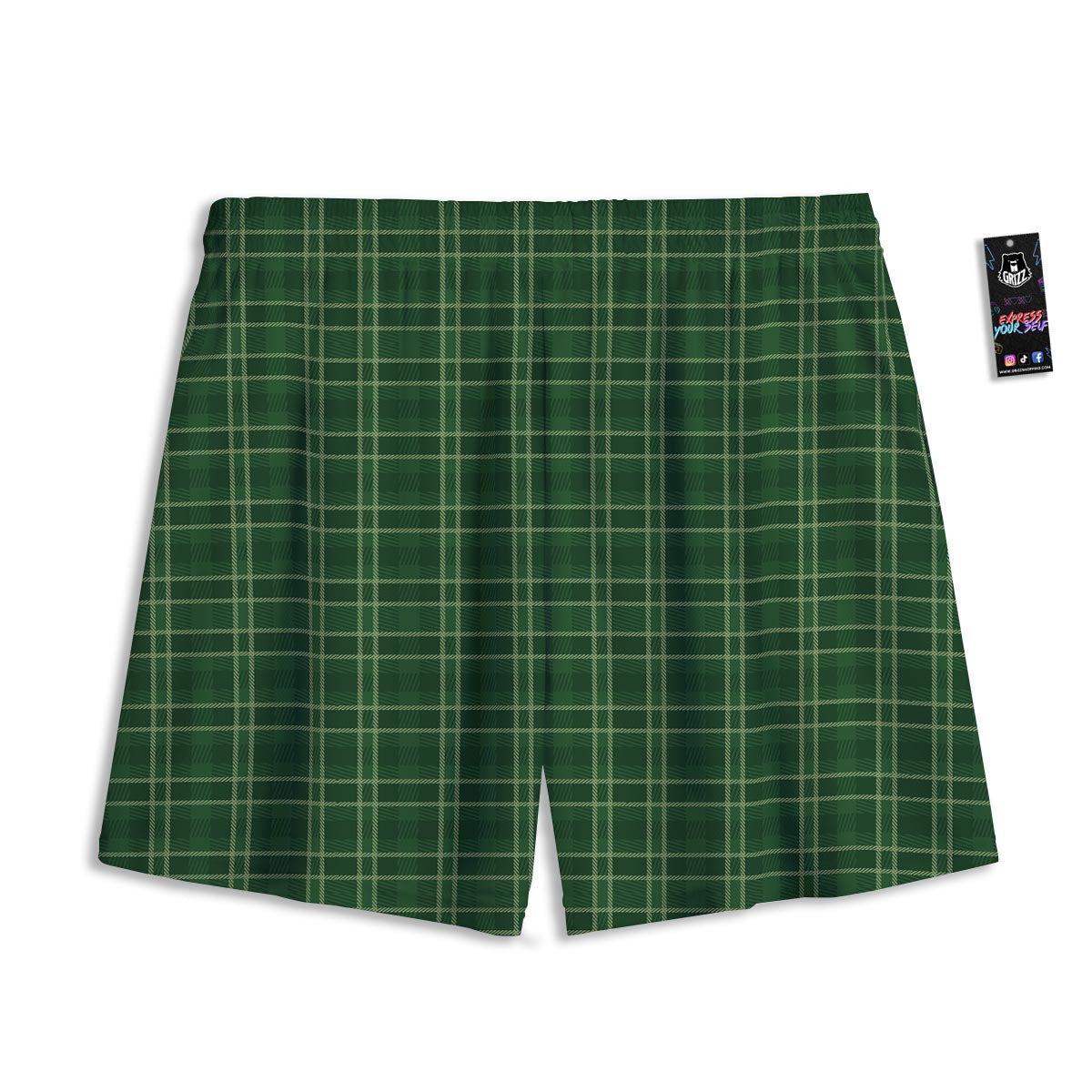 Tartan Saint Patrick's Day Print Pattern Mesh Shorts