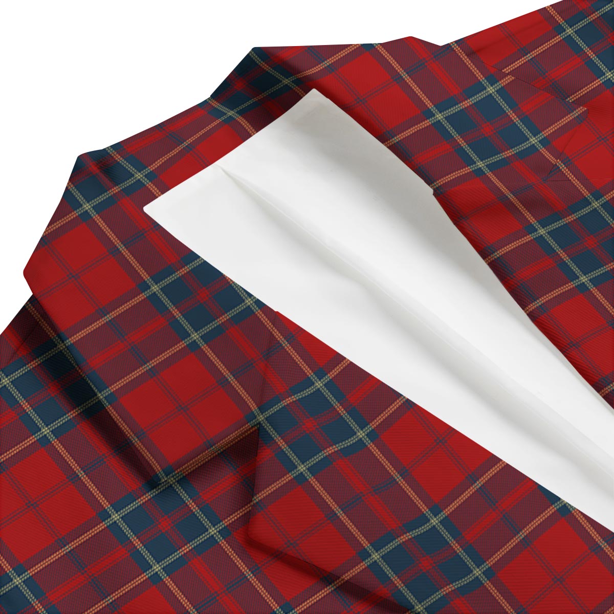Tartan Scottish Red Print Pattern Men's Blazer-grizzshop