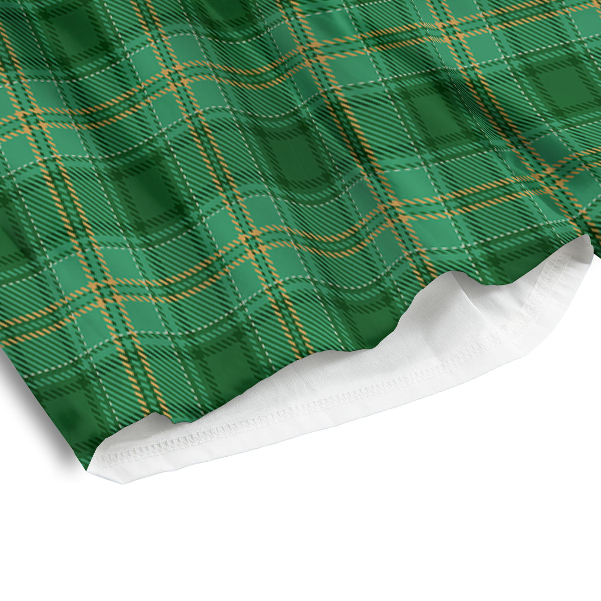 Tartan St. Patrick's Day Print Men's Athletic Shorts