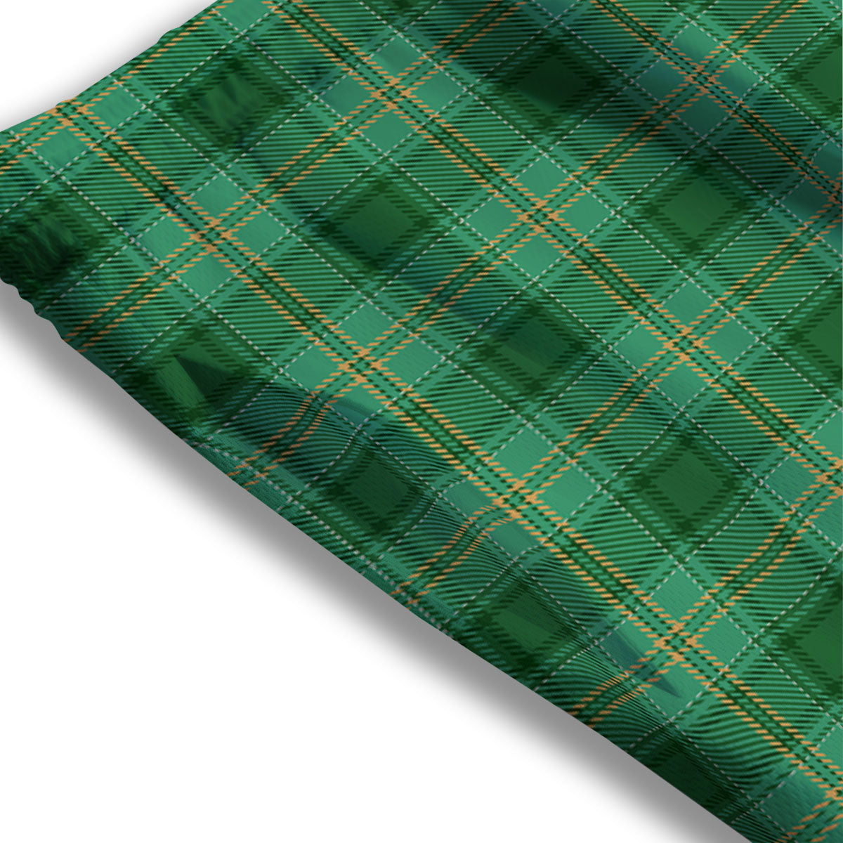 Tartan St. Patrick's Day Print Mesh Shorts