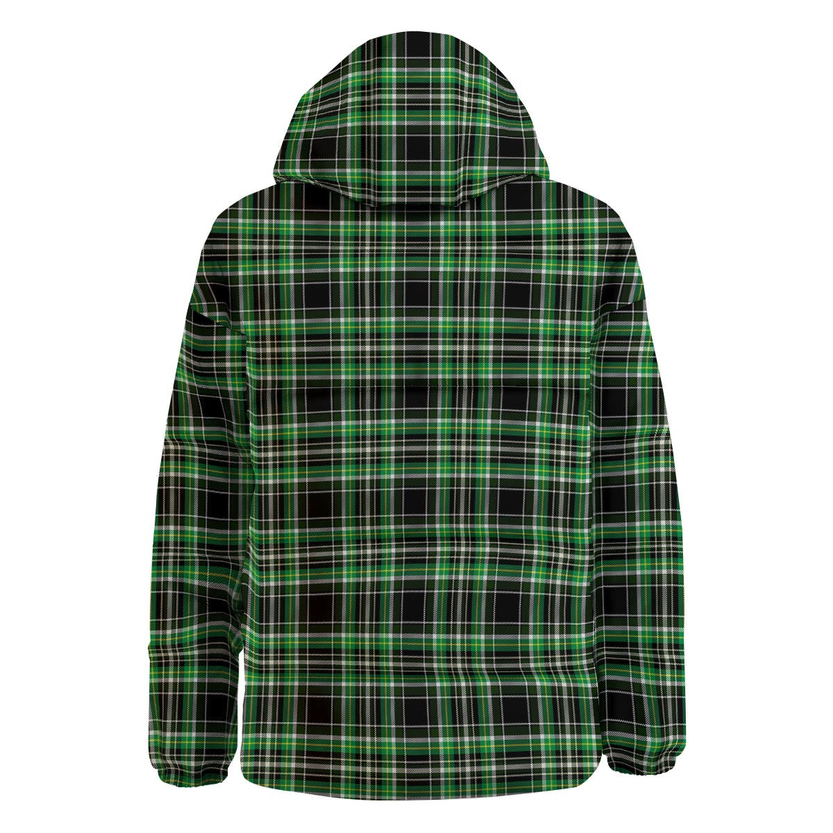 Tartan St. Patrick's Day Print Pattern Down Jacket-grizzshop