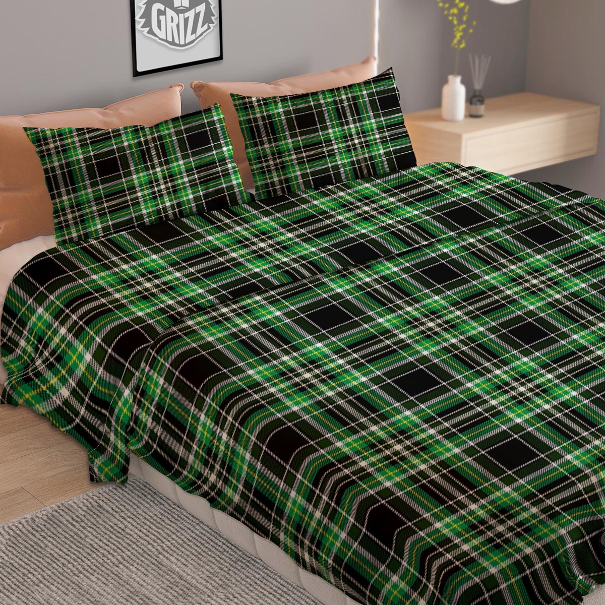 Toucan And Tiger Print Pattern Duvet Cover Bedding Set
