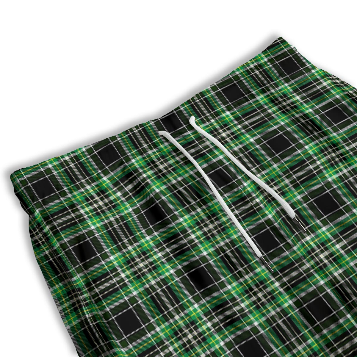 Tartan St. Patrick's Day Print Pattern Men's Athletic Shorts