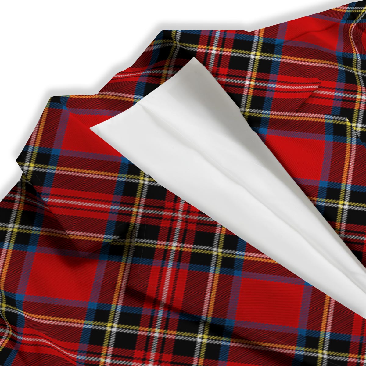 Tartan Stewart Red Print Pattern Women's Blazer-grizzshop