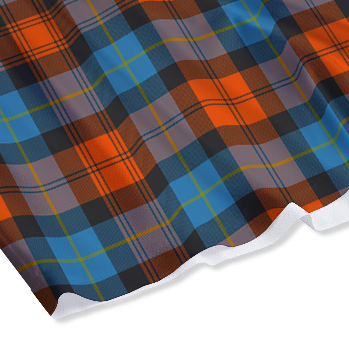 Tartan Western Print Pattern Mesh Shorts