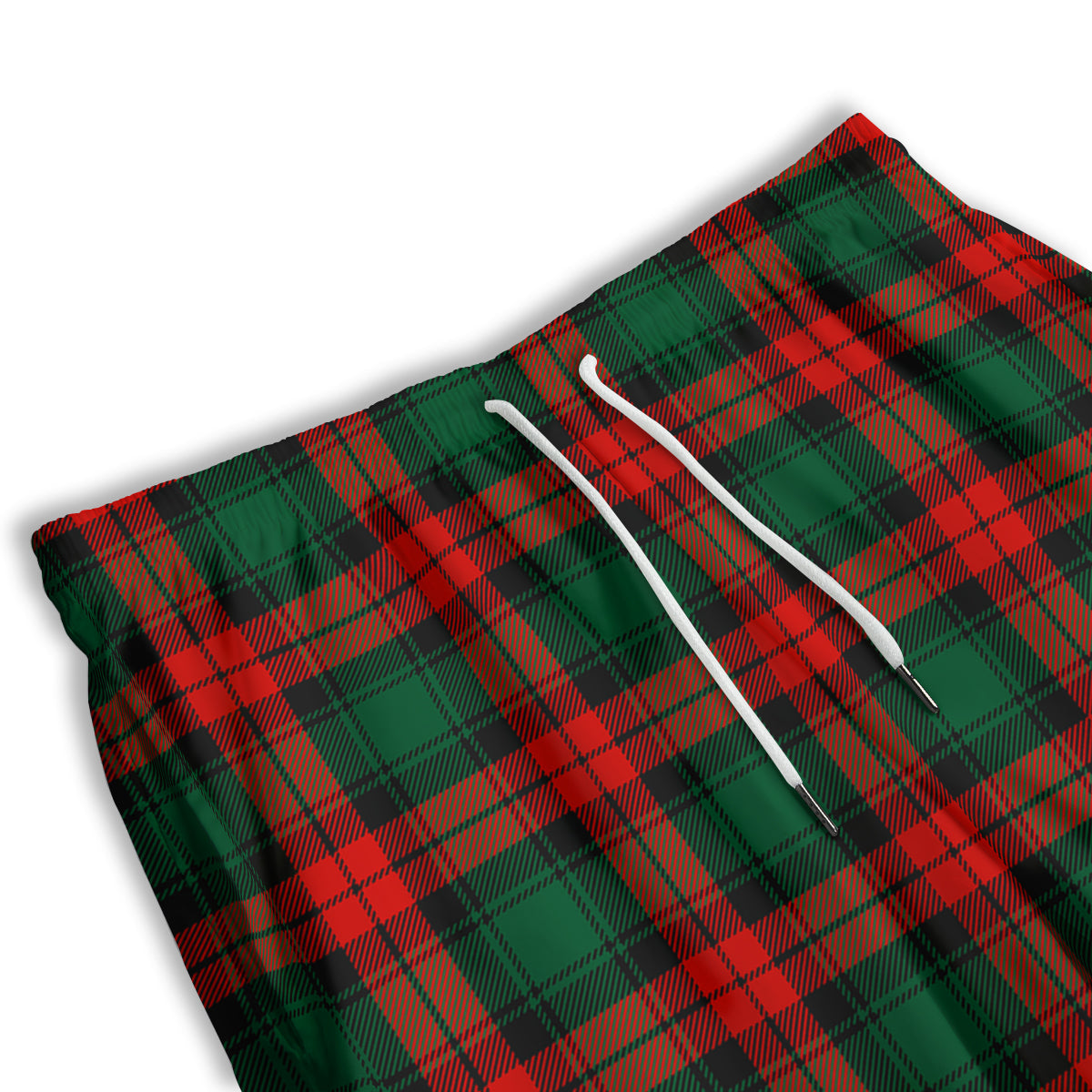 Tartan Xmas Scottish Print Pattern Men's Athletic Shorts