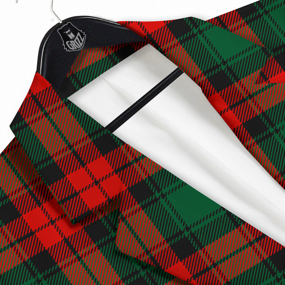 Tartan Xmas Scottish Print Pattern Men's Sport Coat-grizzshop