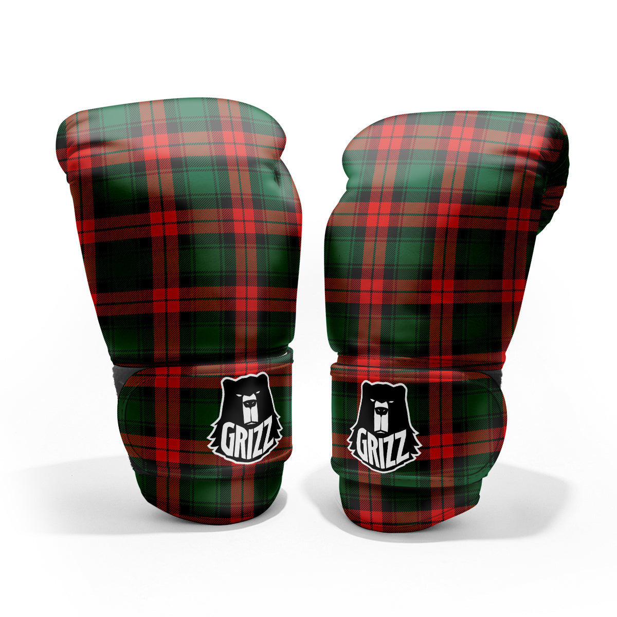 Tartan Xmas Scottish Print Pattern Pro Boxing Glove
