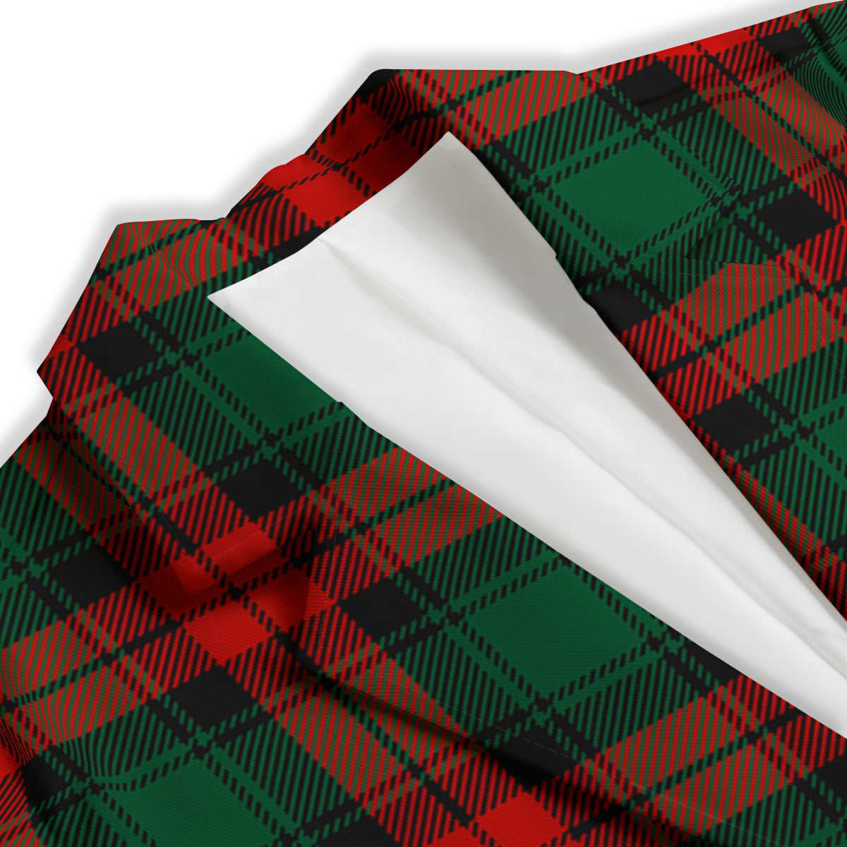 Tartan Xmas Scottish Print Pattern Women's Blazer-grizzshop