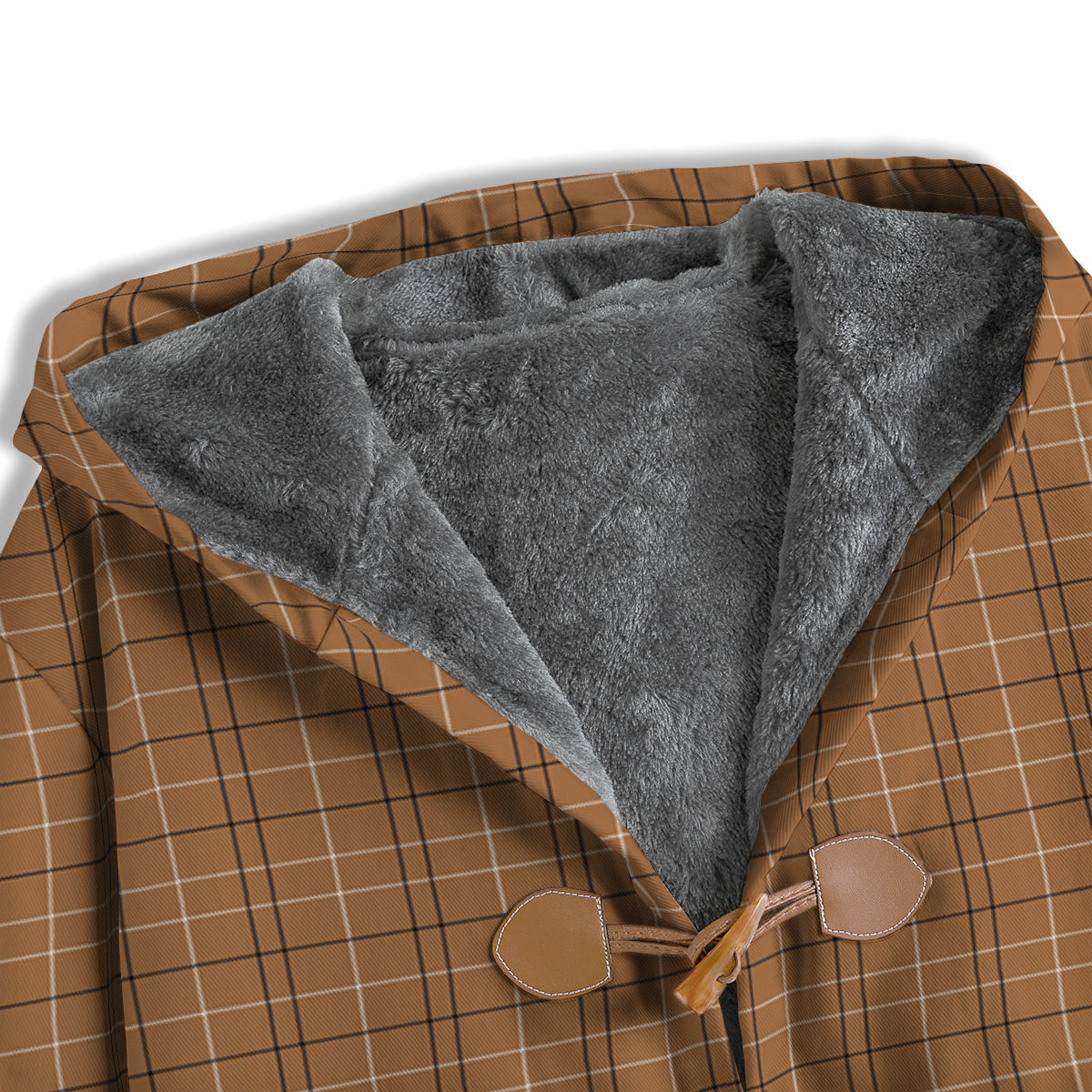 Tattersall Brown Print Pattern Men's Windbreaker Jacket-grizzshop