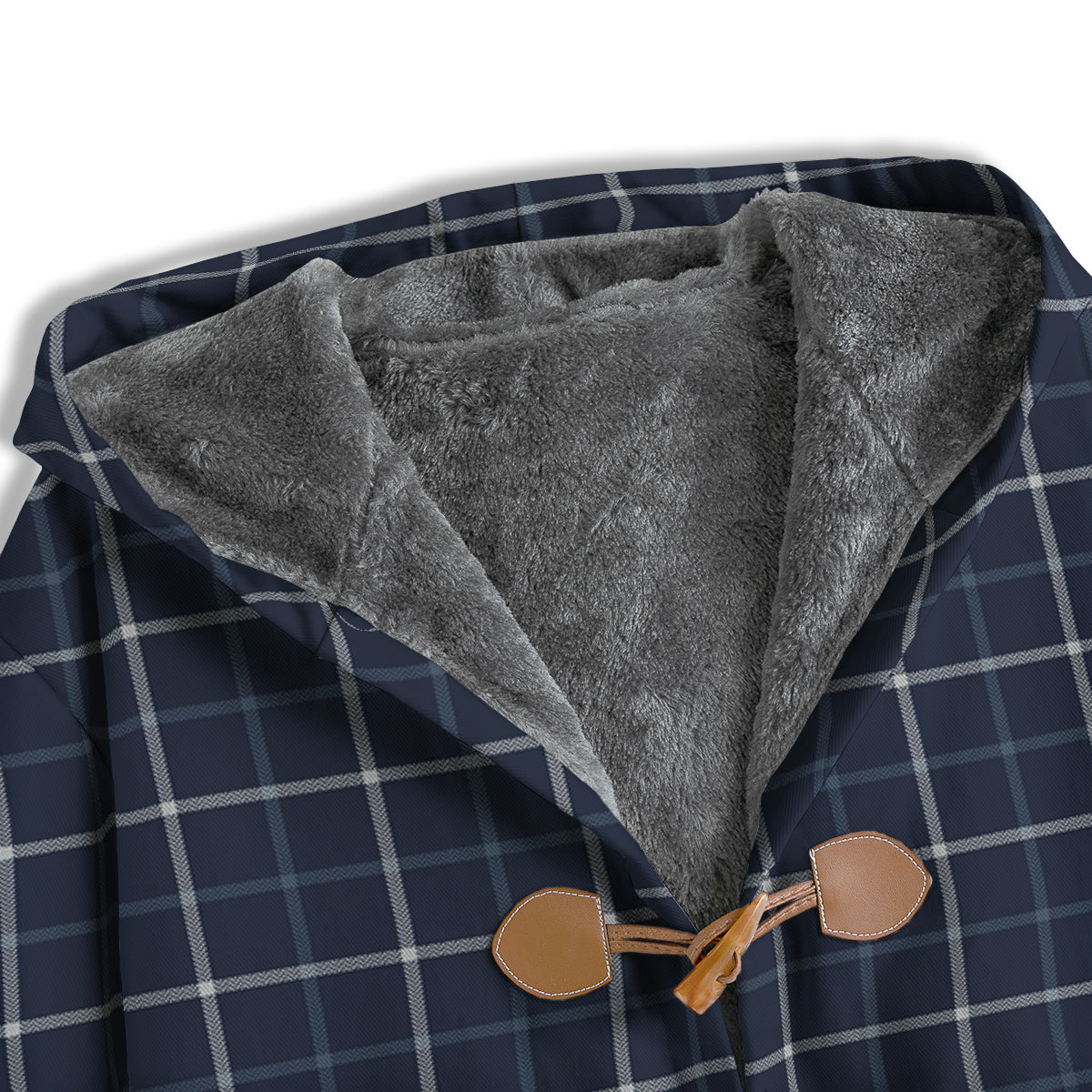 Tattersall Dark Blue Print Pattern Men's Windbreaker Jacket-grizzshop