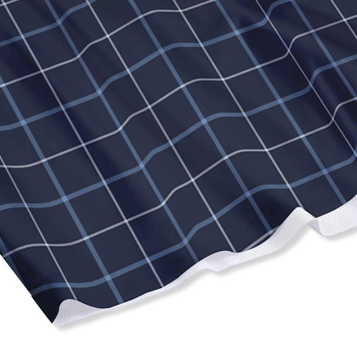 Tattersall Deep Blue Print Pattern Mesh Shorts
