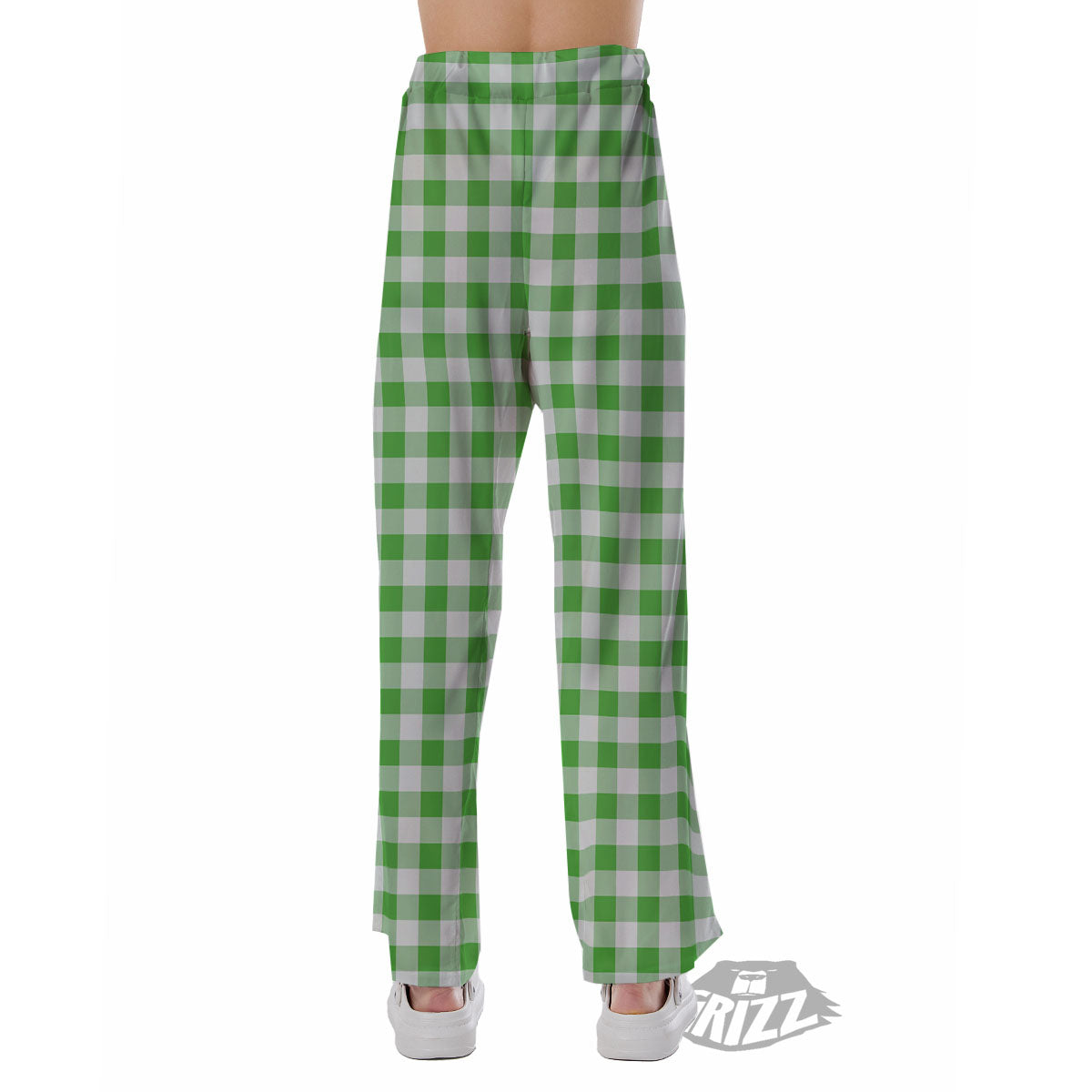 Tattersall Green Print Pattern Pajama Pants-grizzshop