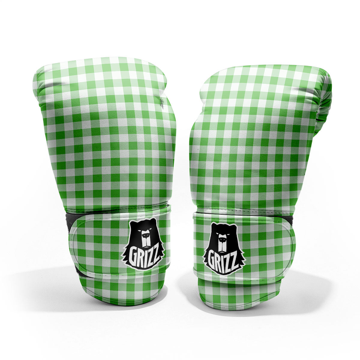 Tattersall Green Print Pattern Pro Boxing Glove