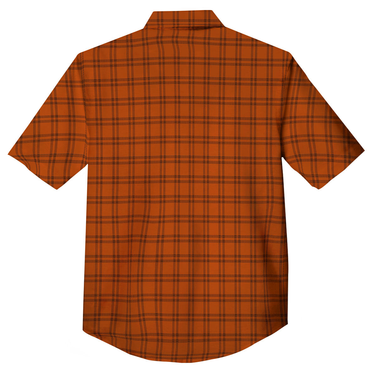 Tattersall Halloween Print Pattern Button Up Shirt-grizzshop