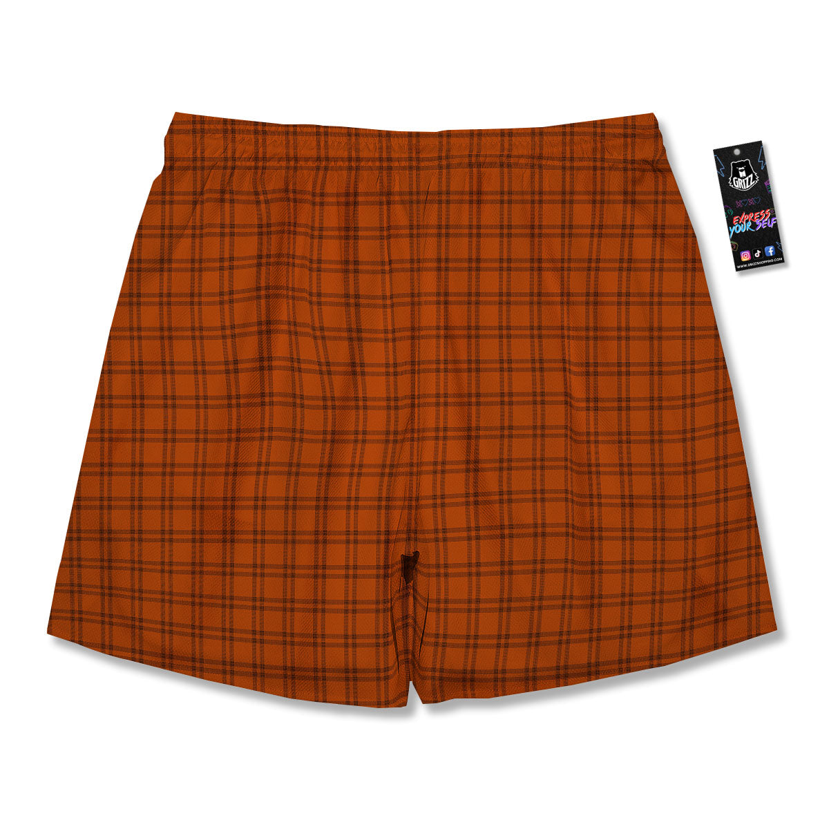 Tattersall Halloween Print Pattern Men's Running Shorts-grizzshop