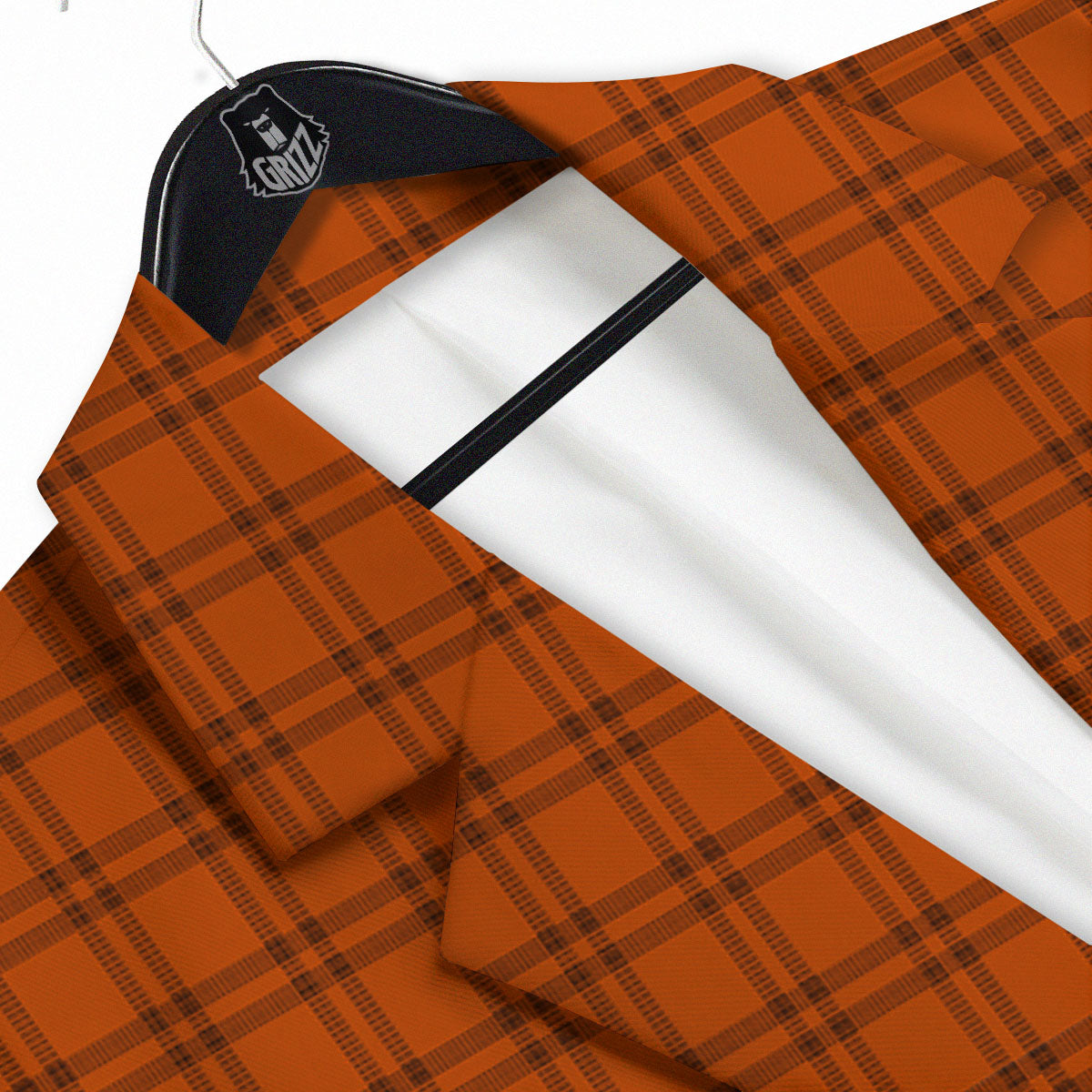 Tattersall Halloween Print Pattern Men's Sport Coat-grizzshop