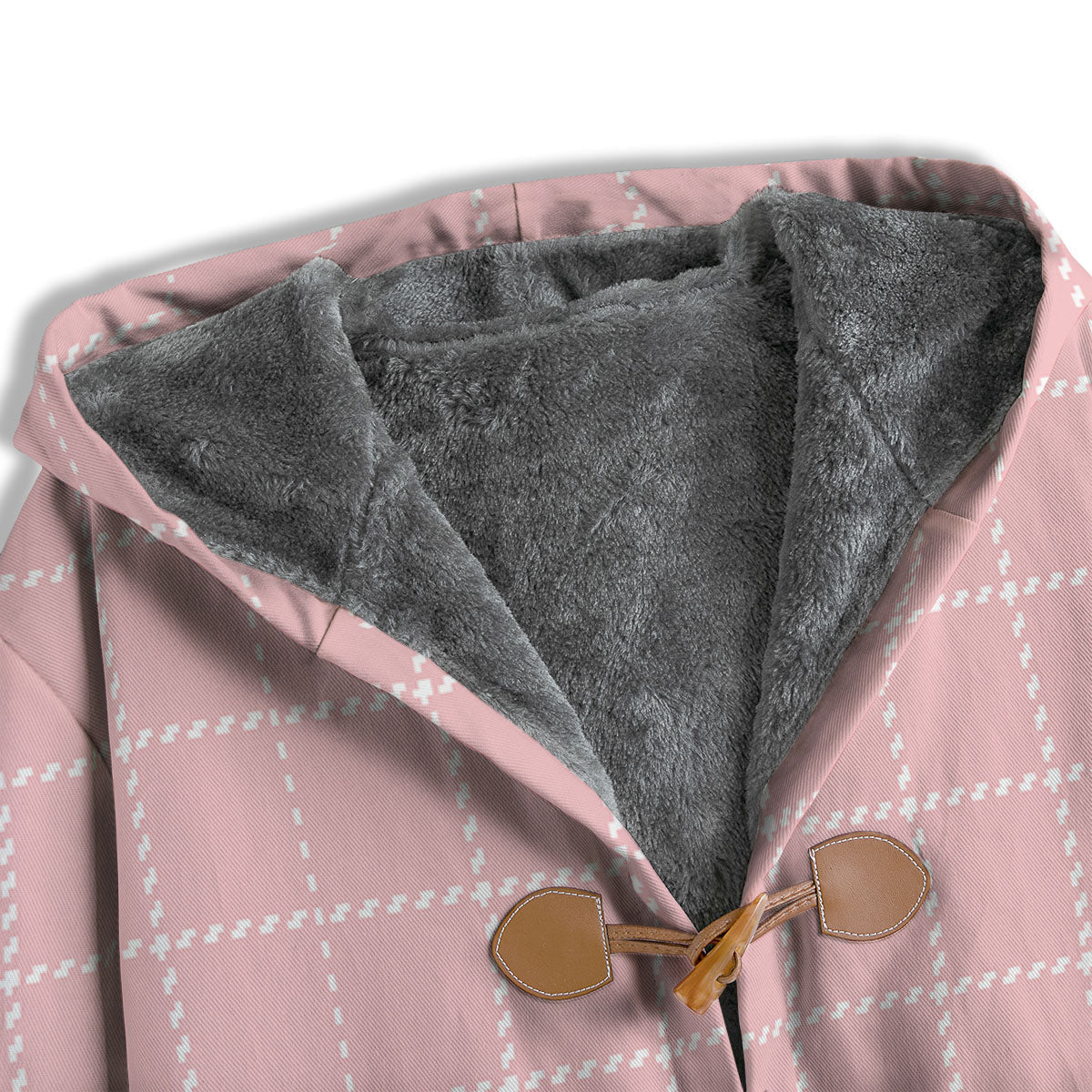 Tattersall Pastel Pink Print Pattern Men's Windbreaker Jacket-grizzshop