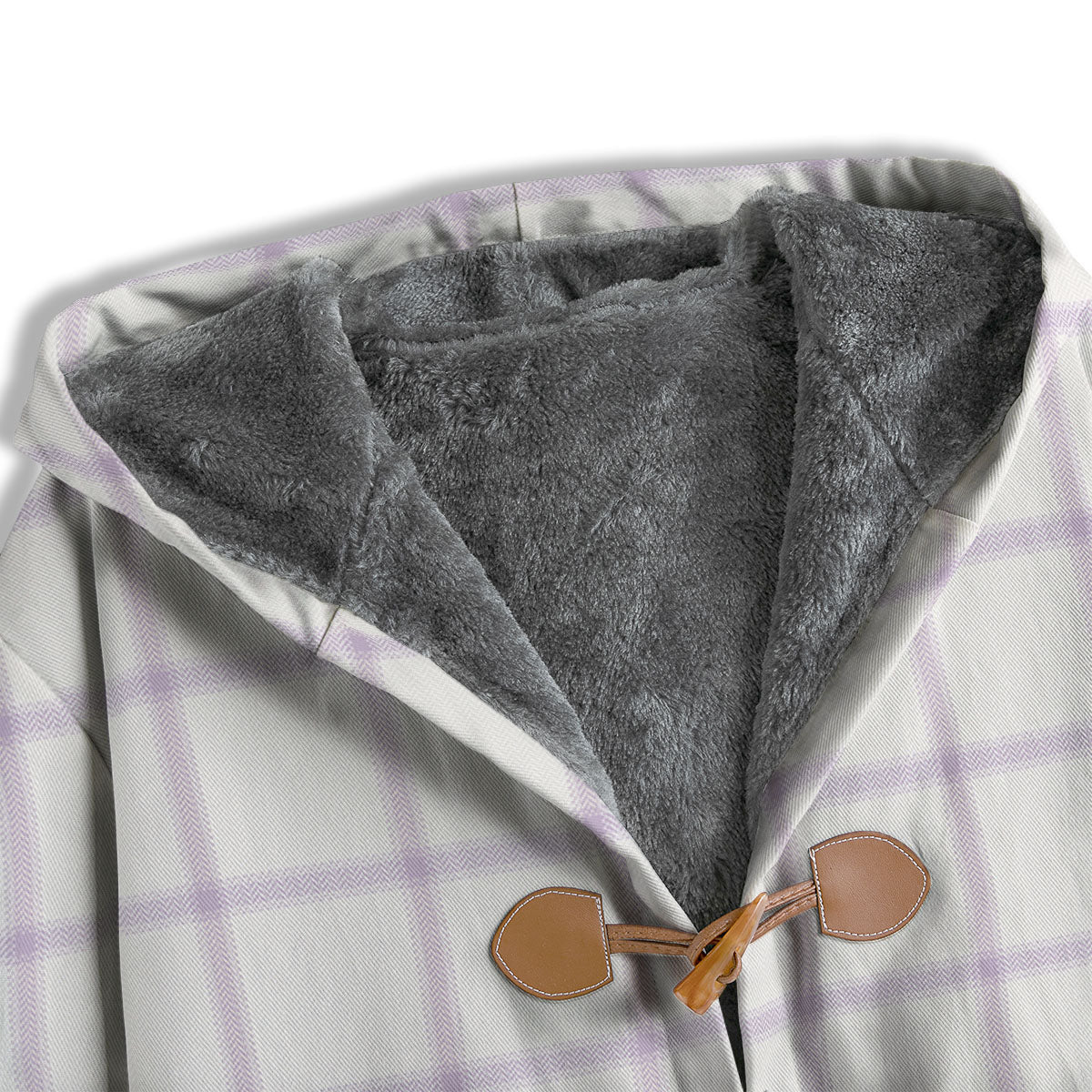 Tattersall White And Purple Print Pattern Men's Windbreaker Jacket-grizzshop