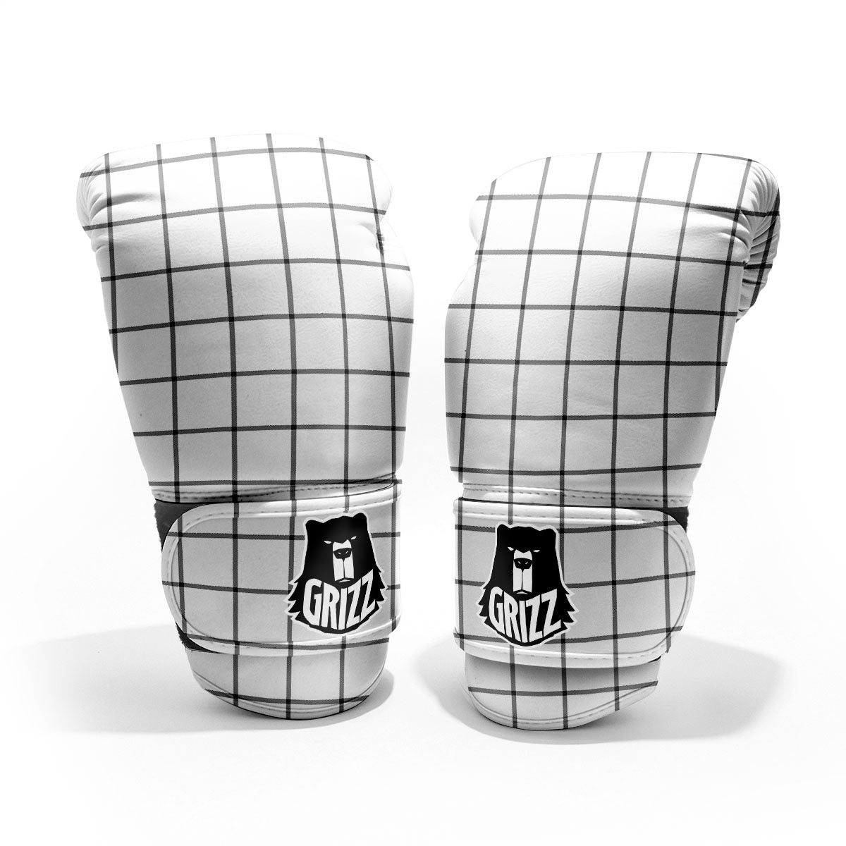 Tattersall White Print Pattern Pro Boxing Glove
