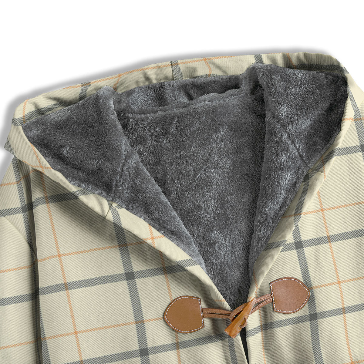 Tattersall Yellow And Beige Print Pattern Men's Windbreaker Jacket-grizzshop
