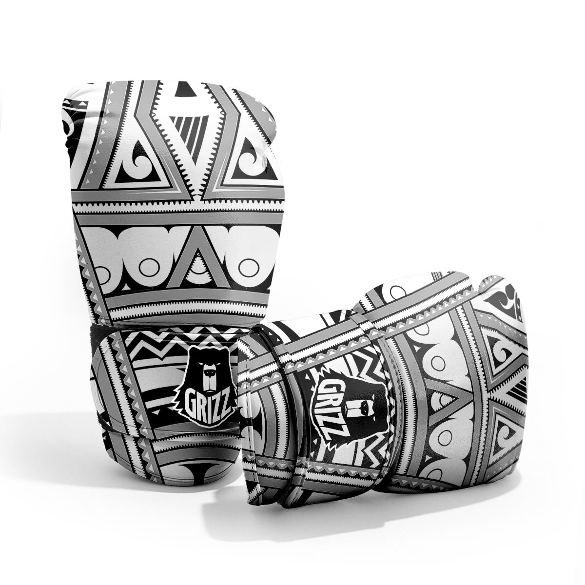 Tatto Polynesian Tribal Maori Print Pro Boxing Glove