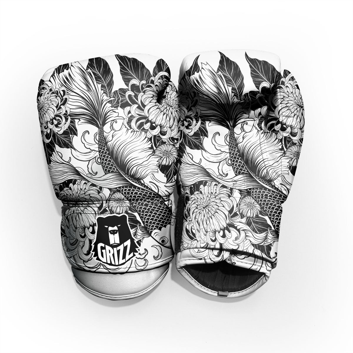 Tattoo Japanese Elemental Print Pro Boxing Glove
