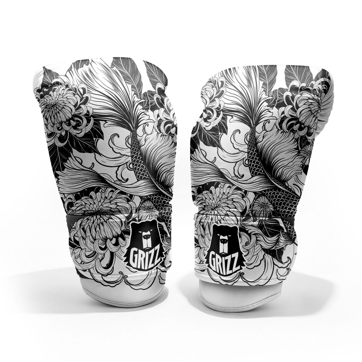 Tattoo Japanese Elemental Print Pro Boxing Glove
